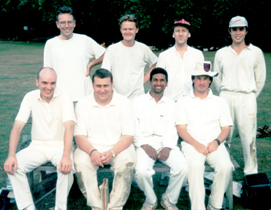 Ben, Martin, Jez, David; Chris, Tom, Vincent, Baz