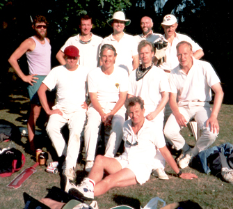 Martin, Nick, Tim, John, Bylo; Simon, Steve, Steve K, Graeme; Matt M